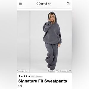 Comfrt Steel Grey Sweatpants